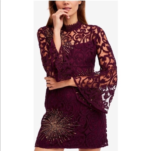 Free People Dresses & Skirts - Free People North Star sequins and lace mini dress